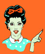 Talking woman