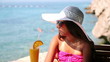 Video: Summer Teen Girl With Elegant Hat Summer Teen Girl With Elegant Hat