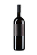 Photo: Black wine bottle on white Black wine bottle on white