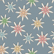 Retro Seamless Flower Background Pastel