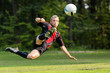 Photo: Fußballer im Torschuß Fußballer im Torschuß