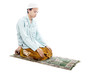 Devotional muslim man in praying