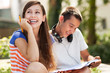 Happy students