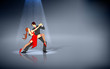 Dancer performing Salsa