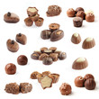 collection of chocolate pralines
