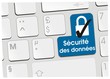 Vector: clavier sécurité des données clavier sécurité des données