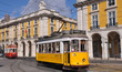 Antikes Tram in der Hauptstadt Lissabon, Portugal