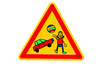 Schild Spielstraße Kinder freigestellt