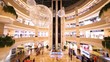 Video: Lift move upwards and downwards in shopping center Lift move upwards and downwards in shopping center