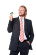 Businessman with credit card