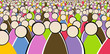 public, foule, manifestation