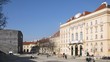 Tourists do sightseeing of Museum Quarter