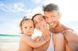 family beach fun