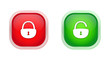 Illustration: open padlock closed padlock icons open padlock closed padlock icons