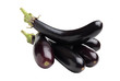 Photo: aubergines isolated on white background aubergines isolated on white background