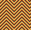 Seamless 60s Retro Zigzag Pattern Warm