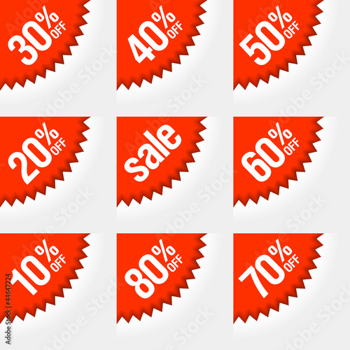 Vector: Discount labels Discount labels