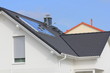 Dachgiebel mit Solaranlage