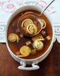 Soup with strips of pancake