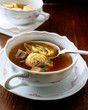 Soup with strips of pancake