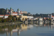 Passau, Altstadt mit Stephansdom, Inn, Bayern, Niederbayern