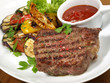 Steak vom Rind mit Grillgemüse