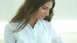 Video: Brunette with touchpad Brunette with touchpad