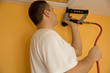 Handyman with nail gun