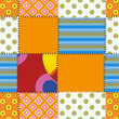 patchwork seamless ornament
