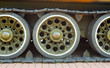 Rollers of the Soviet T-44 tank