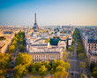 View on Paris at sunset