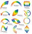 Rainbow logo vector collection