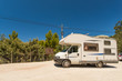 Motorhome on road at Mallorca