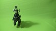 Microscope With green Background