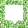 Abstract speech cloud of qr-code