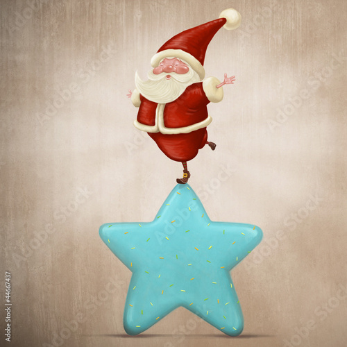 Illustration: Equilibrist Santa Claus Equilibrist Santa Claus