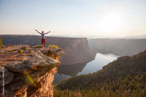 Photo: Man on the cliff Man on the cliff