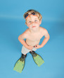 Foto: Junge in Badehose Junge in Badehose