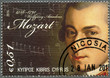 CYPRUS - 2011 : shows Wolfgang Amadeus Mozart (1756-1791)
