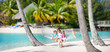Family on beach vacation