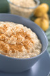 Maca-oatmeal porridge with cinnamon on top