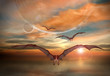 Fantasy Scene With Flying Drag...