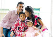 Outdoor Indian family
