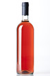 A rose wine bottle on the white background