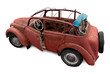 Old car prepared for reconstruction