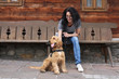 Frau mit Cocker Spaniel