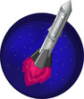 Rocket in space