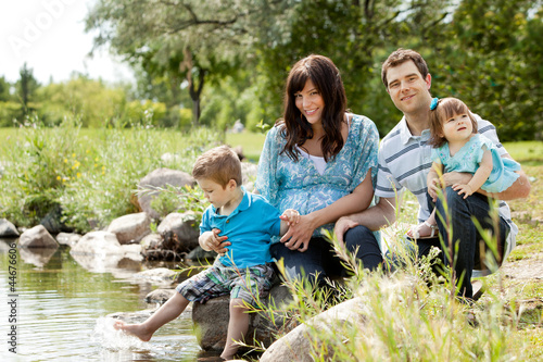 Photo: Family Portrait Near Lake Family Portrait Near Lake