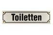 Strassenschild Toiletten