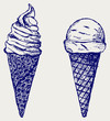 Soft serve ice. Sketch